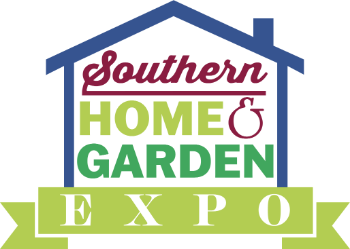 An icon of a house with "Southern Home & Garden Expo" written inside of it.